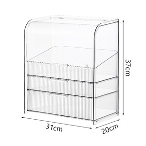 Acrylic Cosmetic Storage Box With <b>Drawers</b> Multi Layer Desktop Organizer For <b>Makeup</b> Skincare Products - Product Image 4