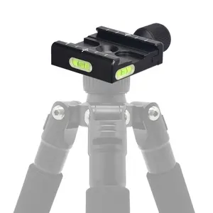 QR50快速释放板铝球通用螺丝旋钮三脚架头通用摄像机安装夹，用于数码摄像机