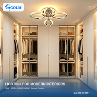 Plafonniers LED modernes ronds à télécommande 3 CCT avec base en fer SMD2835 90W pour chambre à coucher