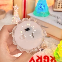 Décorations de Noël, arbre de Noël, veilleuse en cristal, cadeau de la veille de Noël, décoration de table, bougie LED