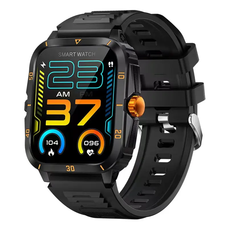 Nuovo 2024 KT71 1.96 pollici grande schermo HD Smartwatch esterno 100 + sport smartwatch orologio digitale kt71smart orologio Reloj Inteligente