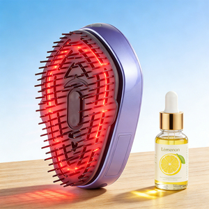 Peine Eléctrico para el Crecimiento del Cabello con Atomizador, Masajeador Sónico para el <span class=keywords><strong>Cuero</strong></span> <span class=keywords><strong>Cabelludo</strong></span>, Cepillo Inalámbrico para el Cuidado del Cabello con Luz Roja <span class=keywords><strong>y</strong></span> Vibración - Product Image 1