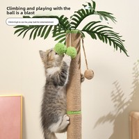 Nouvelle Arrivée Arbre à Chat Compact et Spacieux avec Griffoir en Sisal Anti-éclaboussures, Maison Confortable pour Chat et Mobilier de Jeu pour Chatons