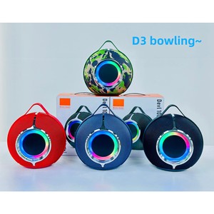 Nuevo Altavoz Portátil RGB Estilo Bowling para Exteriores, Mini, Compacto, con Luces <span class=keywords><strong>de</strong></span> Colores, Ranura para Tarjeta, Sonido Inalámbrico 5.0 - Product Image 5