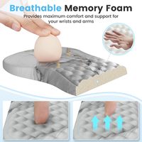 Tapis de souris repose-poignets pour clavier de couleur personnalisée tapis de souris en mousse à mémoire de forme support de poignet avec ensemble de tapis de souris au design ergonomique