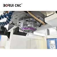 Centre d'usinage à portique CNC FANUC BR2018 avec broche BT50 et système de refroidissement à haut débit pour le perçage profond de blocs d'acier épais