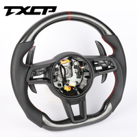 Volant de course en fibre de carbone sur mesure compatible avec Porsche 911.2 Panamera Macan Cayenne Boxster 718 Cabriolet