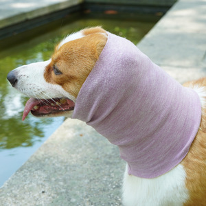 Orejeras para Perro Chongtapet, Color Morado Taro y Gris Oscuro, Reducción de Ruido, Protector de Cuello para Invierno, Bufanda, Ropa para Mascotas - Product Image 3