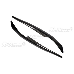 2 pièces de garnitures de phares en fibre de carbone pour Mitsubishi Lancer EVO 2008 2009 2010 2011 2012 2013 2014 - Product Image 2