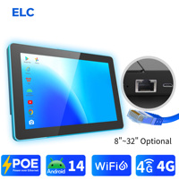 Tableta Android POE con Pantalla Táctil de 8-32 Pulgadas, Android 14, WiFi 6, RJ45, 4G Opcional, Soporte APK para Integración en Proyectos Comerciales