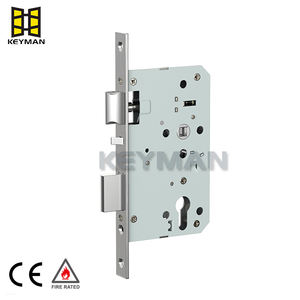 <span class=keywords><strong>KEYMAN</strong></span> CE EN Serrure à mortaise européenne en acier inoxydable pour porte en métal et bois Fonction de passage Serrure à mortaise coupe-feu - Product Image 4