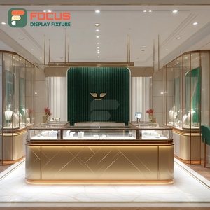 Custom Custom Jewelry Display Case Manufacturer Laminated Finish Boutique Space Jewelry Cabinet - Product Image 6