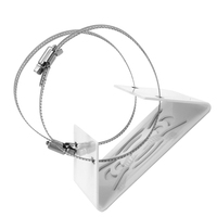 Adaptateur universel de montage sur poteau vertical, 2 boucles, support mural, support de montage sur poteau vertical pour caméra de sécurité CCTV