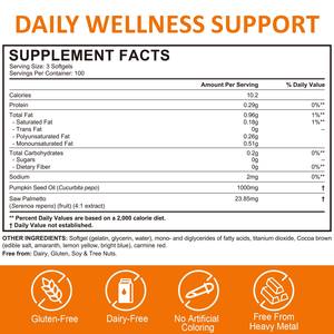 300 софтгелевое масло холодного отжима Acentiallabs с пилой Пальметто в капсулах поддерживает здоровье волос - Product Image 5