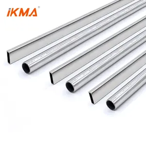 Hot selling stainless steel 304 bathroom 10*30 shower door cheaper square round tube pipe cheaper sliding door tube bar