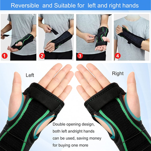 HKJD Kustom Disesuaikan Neoprene Polyester Pergelangan Tangan Tidur Dukungan <span class=keywords><strong>Brace</strong></span> <span class=keywords><strong>Carpal</strong></span> <span class=keywords><strong>Tunnel</strong></span> Pergelangan Tangan Thumb <span class=keywords><strong>Brace</strong></span> dengan Belat - Product Image 4