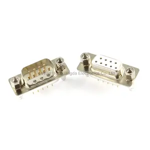 With Fixed Screw Dp9 Dp15 Dp25 Dp37 Male Female Connector Insert Plate Type D-Sub DB9 DB15 DB25 DB37 9/15/25/37 Pin