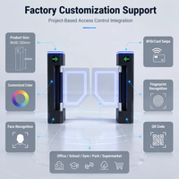 Barrière pivotante automatique bidirectionnelle haute sécurité en acier inoxydable Chengshengtong CST-B06 avec reconnaissance faciale et code QR anti-collision
