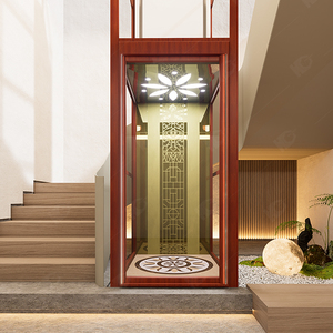 Ascenseur de villa en acier inoxydable Ascenseur résidentiel Ascenseur <span class=keywords><strong>domestique</strong></span> avec cabine fantaisie pour maison Intérieur Extérieur - Product Image 3
