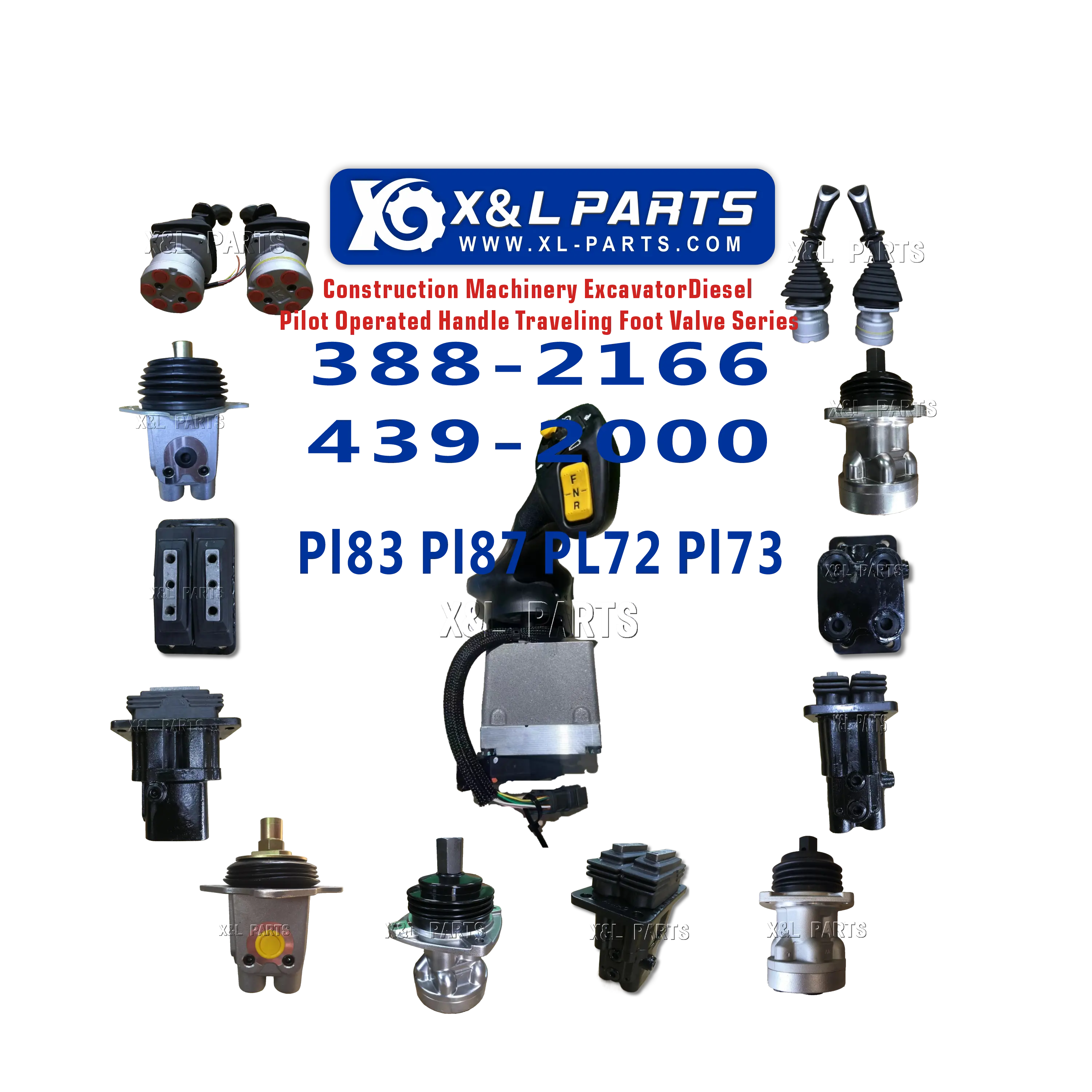Engineering Machinery X&L Control GP-Steering D6T Hydraulic Joystick 388-2166 439-2000 For CAT Pipelayer PL83 PL87 PL72 PL73