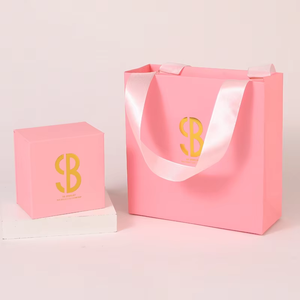 Sacs en carton biodégradables réutilisables personnalisés avec poignées en ruban et impression numérique pour vêtements, bijoux et lunettes – Vente en gros - Product Image 6