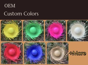 Chapeau de paille <span class=keywords><strong>mexicain</strong></span> Sombreros De Paja à large bord, économique, pour femme et homme, idéal pour le soleil, les voyages, la plage, les fêtes et les festivals - Product Image 3