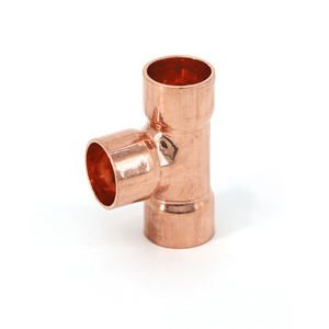 OEM <span class=keywords><strong>3</strong></span> 웨이 구리 티 동일 TP2 배관 냉동 및 HVAC 시스템을 위한 매끄러운 표면 파이프 피팅 - Product Image 4