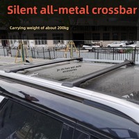 Barres transversales de toit silencieuses en alliage d'aluminium épaissi Zhengjiang, capacité 200 kg, sans perçage, pour Baojun 560 360 Wuling