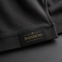 Étiquette tissée de haute qualité pour vêtements, accessoires de marque, avec logo en fil métallique doré, fabriquée par un fabricant d'étiquettes