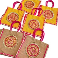 Sac fourre-tout en coton recyclé fait main, écologique et très demandé, idéal pour les demoiselles d'honneur, les cadeaux de fête Diwali et Halloween - Cadeau de remerciement