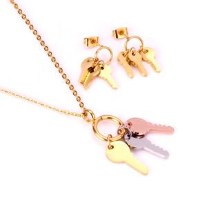 Nouvel ensemble de bijoux africains au design moderne, collier avec pendentif en or, acier inoxydable 316L, ensembles de bijoux pour femmes - Product Image 6