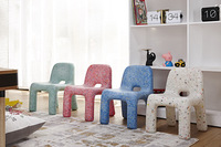 HANYEE Nordique Classique Moderne Enfants Pe Chaise Confetti En Plastique Minimaliste Carton Boîte Salon Maternelle Jardin