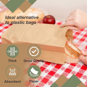 Sac d'emballage alimentaire jetable en carton kraft de luxe, personnalisable, résistant à l'huile, pour la vente en gros - Product Image 3