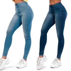 กางเกงยีนส์ผู้หญิงทรงสกินนี่แบบยืด สีซีดจางได้ ไม่ขาด ไม่ฉีกขาด สั่งทำได้ตามต้องการ ขายดี - Product Image 2