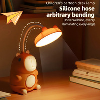 Nouvelle Lampe de Table Créative en Plastique USB à Basse Tension, Motif Capybara de Dessin Animé, Veilleuse pour Enfants, Cadeau pour Étudiants