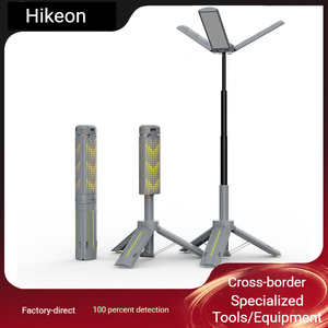 Nouvelle lampe LED télescopique multifonctionnelle 2026 en promotion |   Lanterne de camping portable, étanche, rechargeable, trépied rouge pour la randonnée - Product Image 3