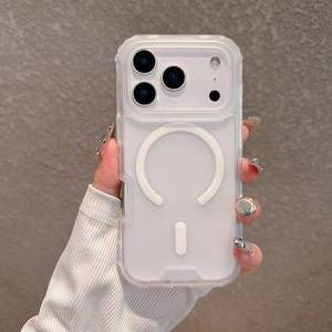 Funda Magnética 3 en 1 a Prueba de Golpes 360° para <span class=keywords><strong>iPhone</strong></span> 16 <span class=keywords><strong>Pro</strong></span> <span class=keywords><strong>Max</strong></span>, 17 Air, 17 <span class=keywords><strong>Pro</strong></span> <span class=keywords><strong>Max</strong></span>, Funda <span class=keywords><strong>Transparente</strong></span> para Celular al por Mayor - Product Image 1