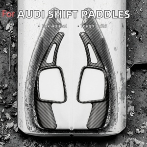 Accesorios de Palanca de Cambios para Volante de Coche Deportivo de Fibra de Carbono ABS para Audi A3 A4 A5 S3 S4 S5 SQ5 S Q2 Q3 Q5 A7 RS6 RS4 - Product Image 3