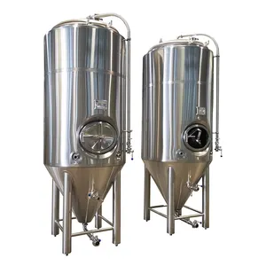 500L 1000L2000Lビール発酵槽SUS304/316発酵ブライトタンクユニタンク冷却ジャケットパブバーサービングビール醸造設備