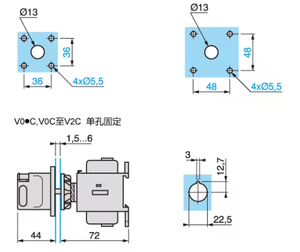SCH neider สวิตช์ varius บอดี้3ขั้ว32A V1C 3 P ขนาดกะทัดรัด - Product Image 2