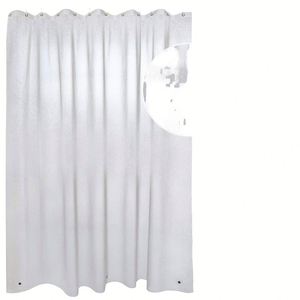 Rideau de douche imperméable en PEVA épais avec crochets, plusieurs tailles disponibles pour la maison, l'hôtel, la chambre d'hôtes, la salle de bain, décoration de rideau de douche - Product Image 1