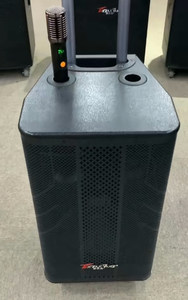 15" 3-Way Trolley <b>Speaker</b> With Dual <b>Wireless</b> Mics for FM & Recording Rechargeable Battery Plastic for <b>Outdoor</b> Live Events 15-Inc - Product Image 4