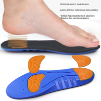 Semelles intérieures confortables en PU super douces, 2 pièces, soutien de la voûte plantaire, haute résilience, respirantes, absorbant la transpiration, anti-odeurs, pour l'entraînement et le sport