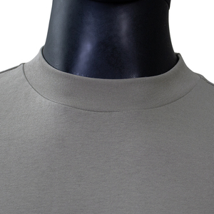 T-shirt da uomo personalizzata 250gsm FOG in cotone 100% <span class=keywords><strong>con</strong></span> collo alto e maniche <span class=keywords><strong>a</strong></span> <span class=keywords><strong>pipistrello</strong></span>, oversize vintage <span class=keywords><strong>con</strong></span> spalle scese, per l'estate - Product Image 4