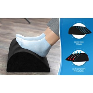 Cojín de reposapiés para debajo del escritorio, altura ajustable, almohadilla ergonómica de medio cilindro - Product Image 2