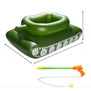 Tank <span class=keywords><strong>gonflable</strong></span> personnalisé à pulvérisation d'eau, jouet <span class=keywords><strong>de</strong></span> bataille aquatique, bouée <span class=keywords><strong>de</strong></span> piscine TANK à pulvérisation d'eau pour fête - Product Image 5