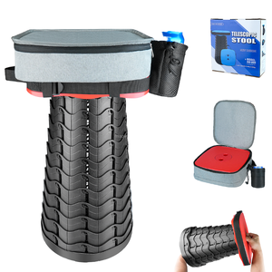 Hiện đại thân thiện với môi đóng mở có thể thu vào gấp Phân nhựa lưu trữ ghế cho nhập căn hộ cắm trại câu cá du lịch - Product Image 1