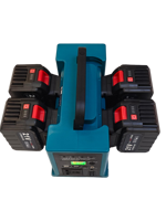 Onduleur à batterie lithium 18/20V, alimentation mobile 330W, sortie AC, double USB Type-C, charge rapide, conduit d'air de refroidissement intégré