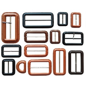 <span class=keywords><strong>Boucle</strong></span> de <span class=keywords><strong>ceinture</strong></span> en métal recouverte de <span class=keywords><strong>cuir</strong></span> véritable - Product Image 2