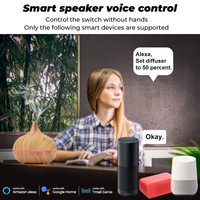 Diffuseur d'arômes intelligent WiFi SMATRUL Tuya, humidificateur d'air ultrasonique à huile essentielle de 400 ml avec contrôle par application, lumière LED et générateur de brume